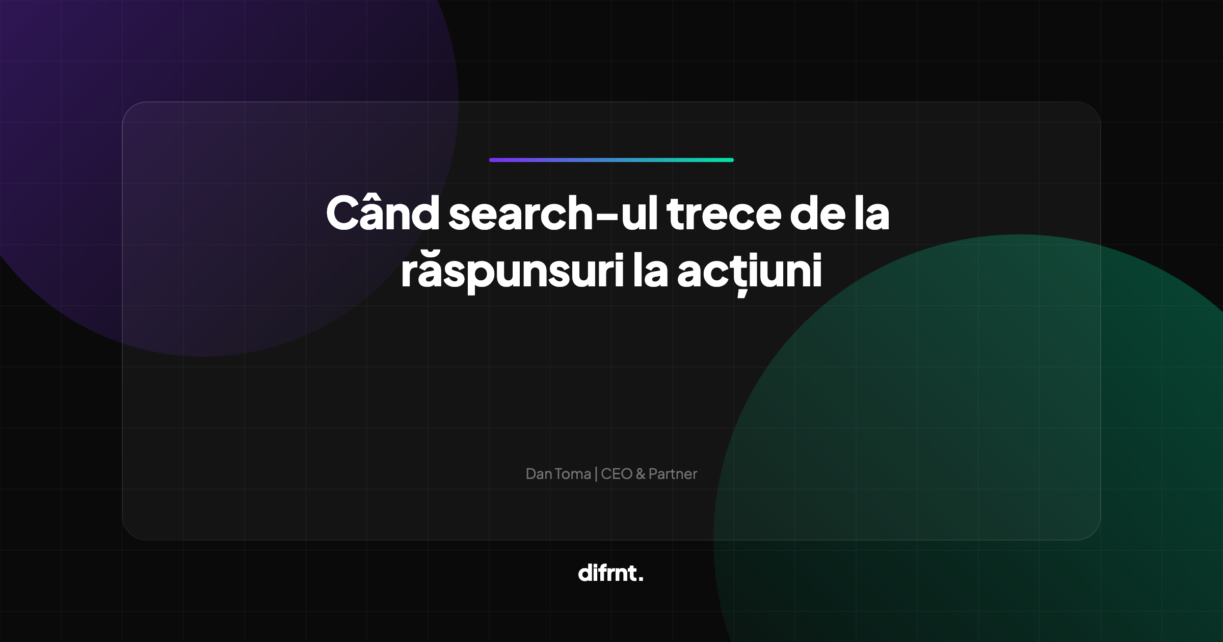 Ilustrație abstractă reprezentând transformarea Google Search de la linkuri la acțiuni autonome