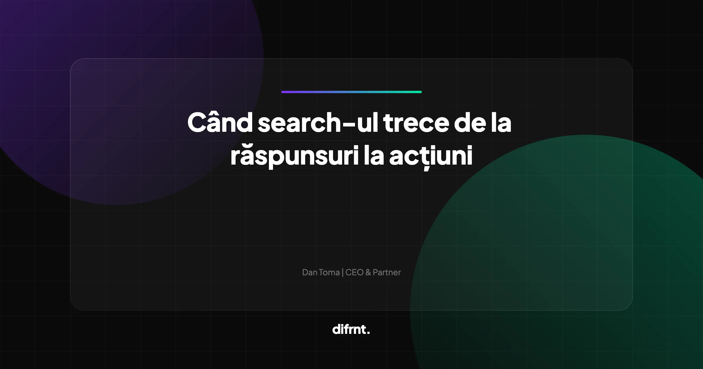 Ilustrație abstractă reprezentând transformarea Google Search de la linkuri la acțiuni autonome