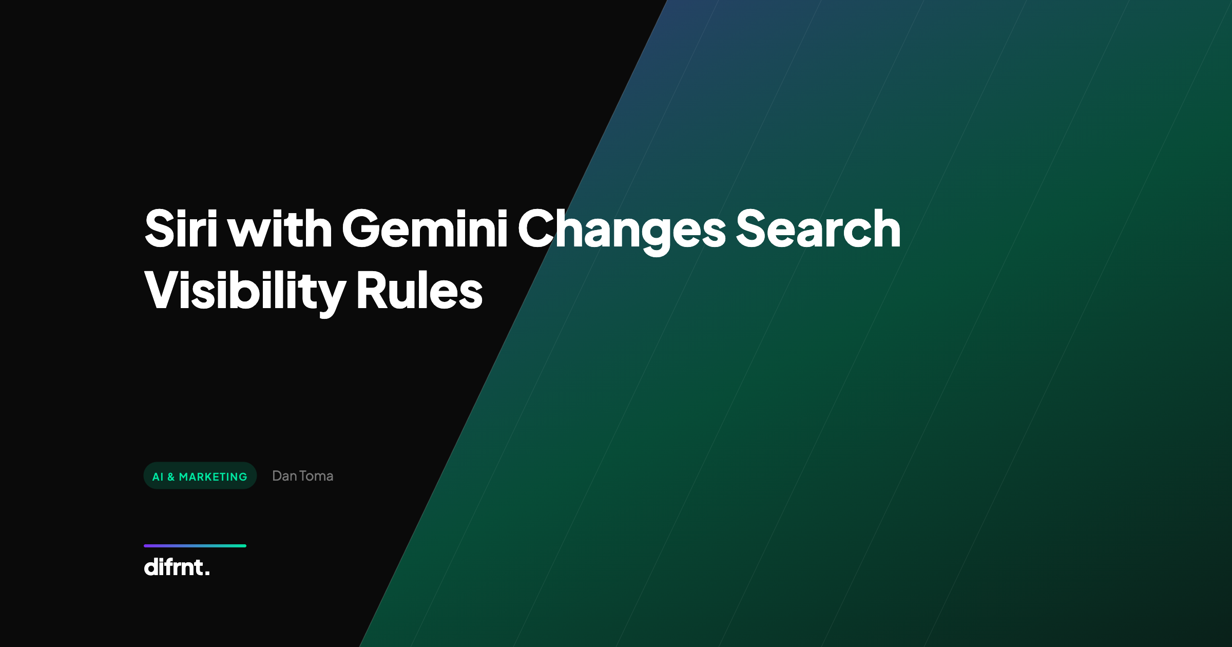 Siri with Gemini changes search visibility rules - difrnt article on how Apple Gemini integration impacts SEO strategy
