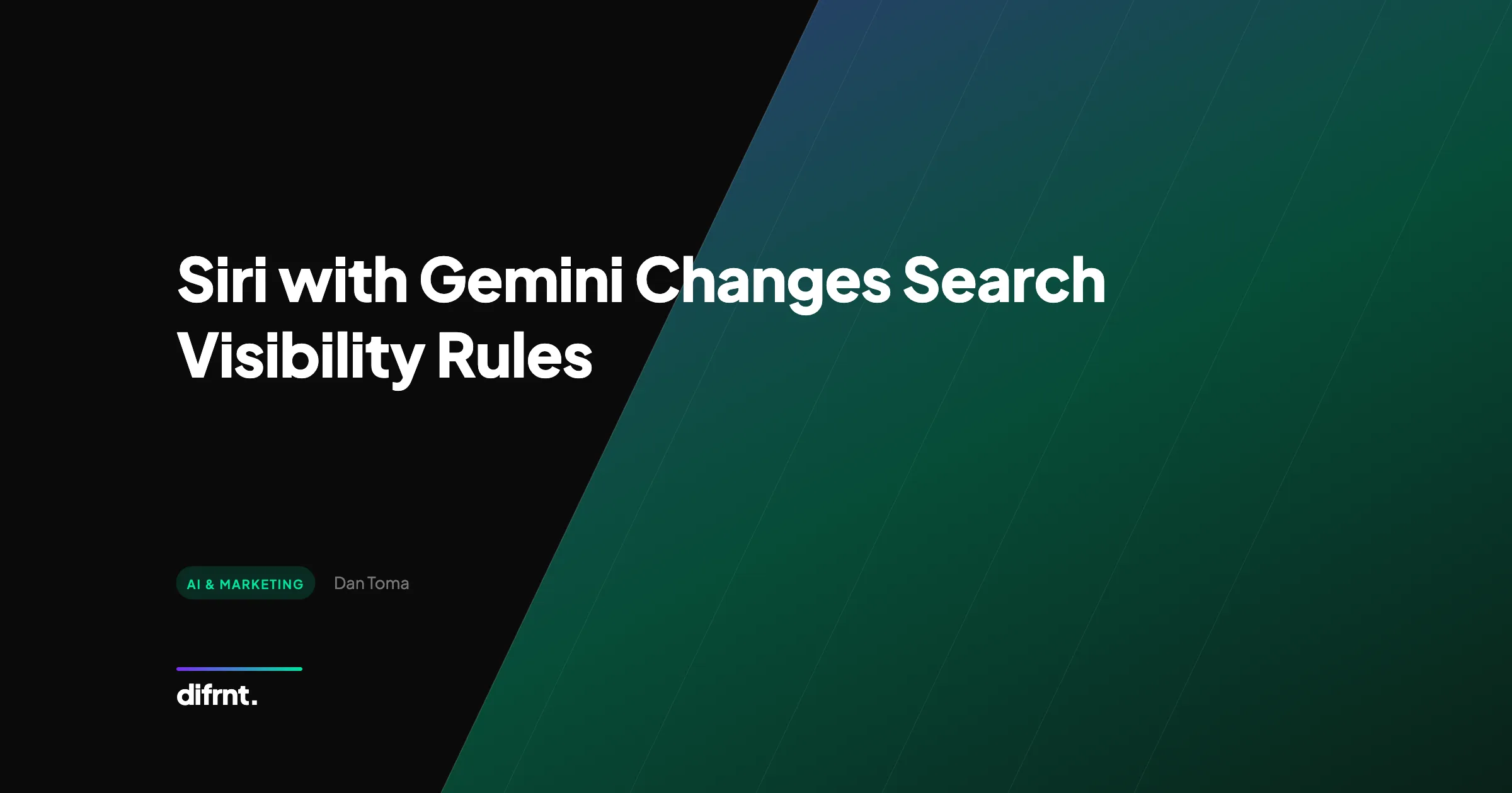 Siri with Gemini changes search visibility rules - difrnt article on how Apple Gemini integration impacts SEO strategy