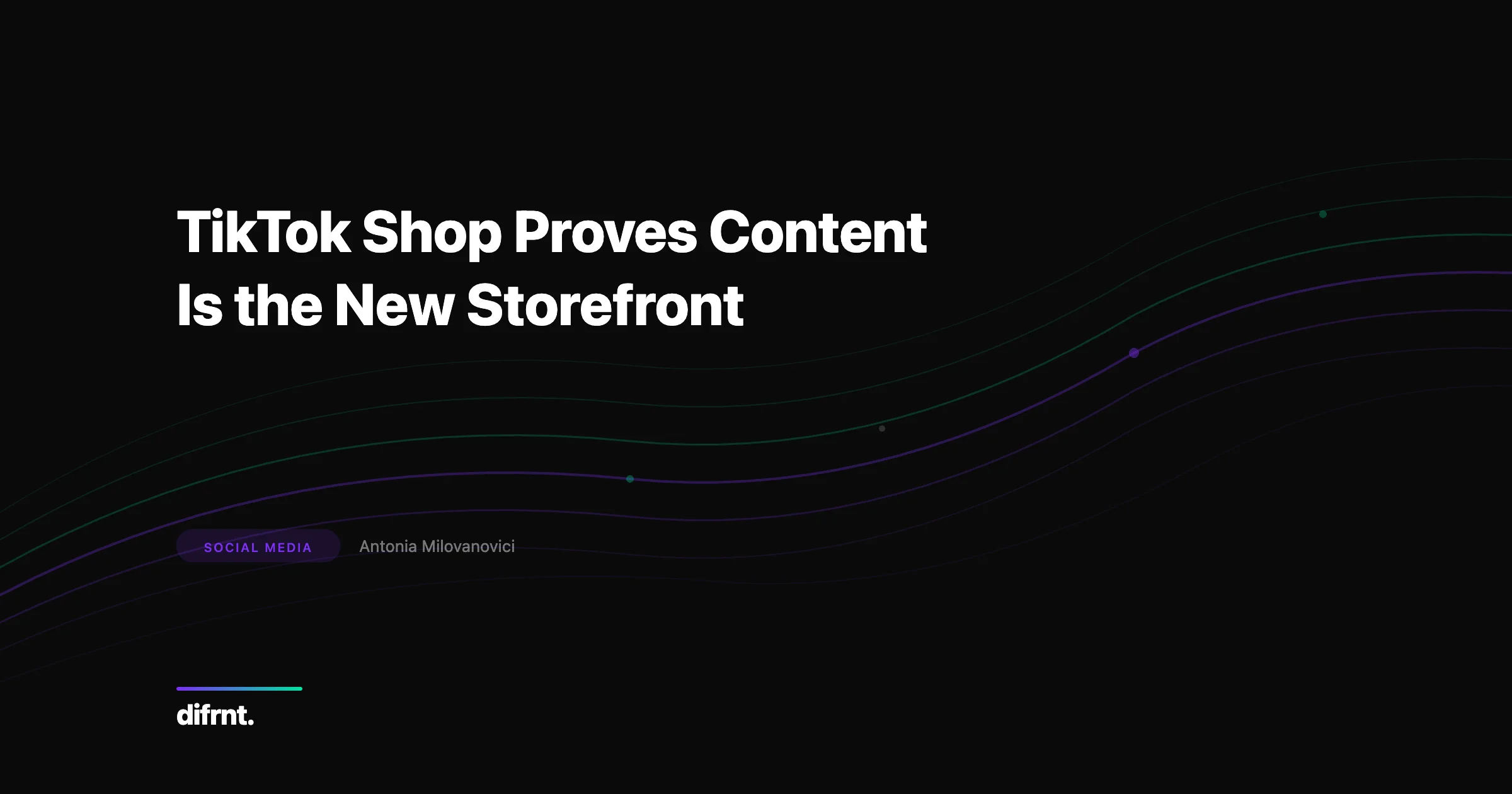 Graphic illustration of TikTok Shop and how video content is becoming a direct sales channel for brands