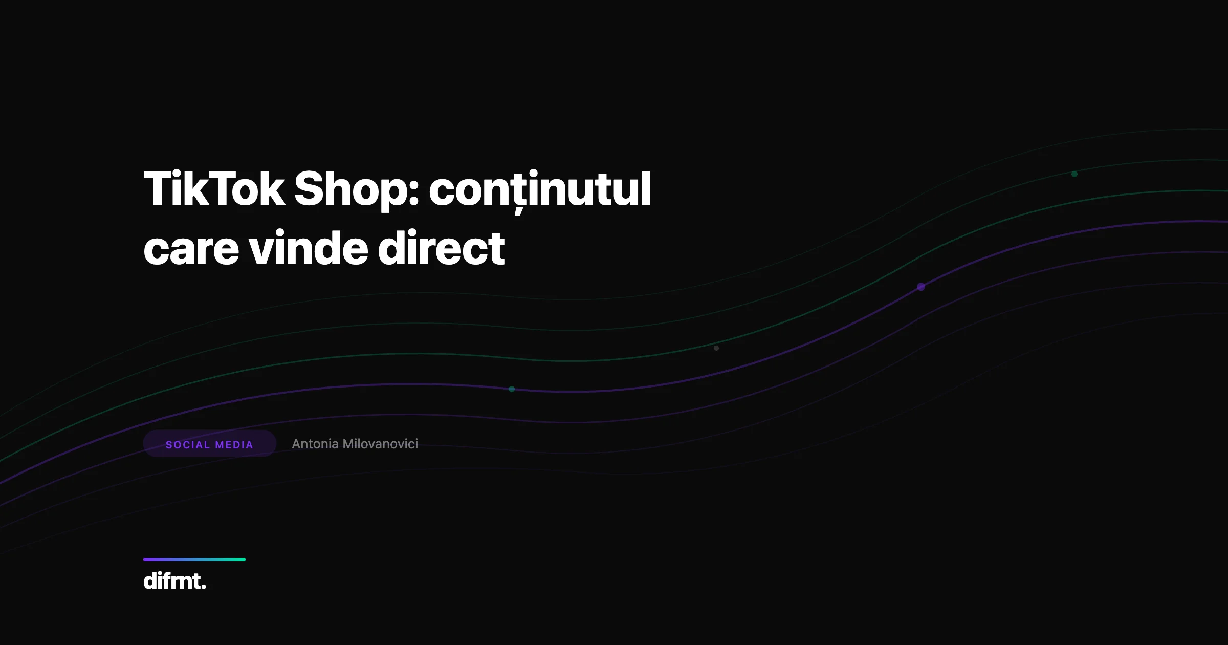 Ilustrație grafică despre TikTok Shop și transformarea conținutului video în canal direct de vânzare pentru branduri