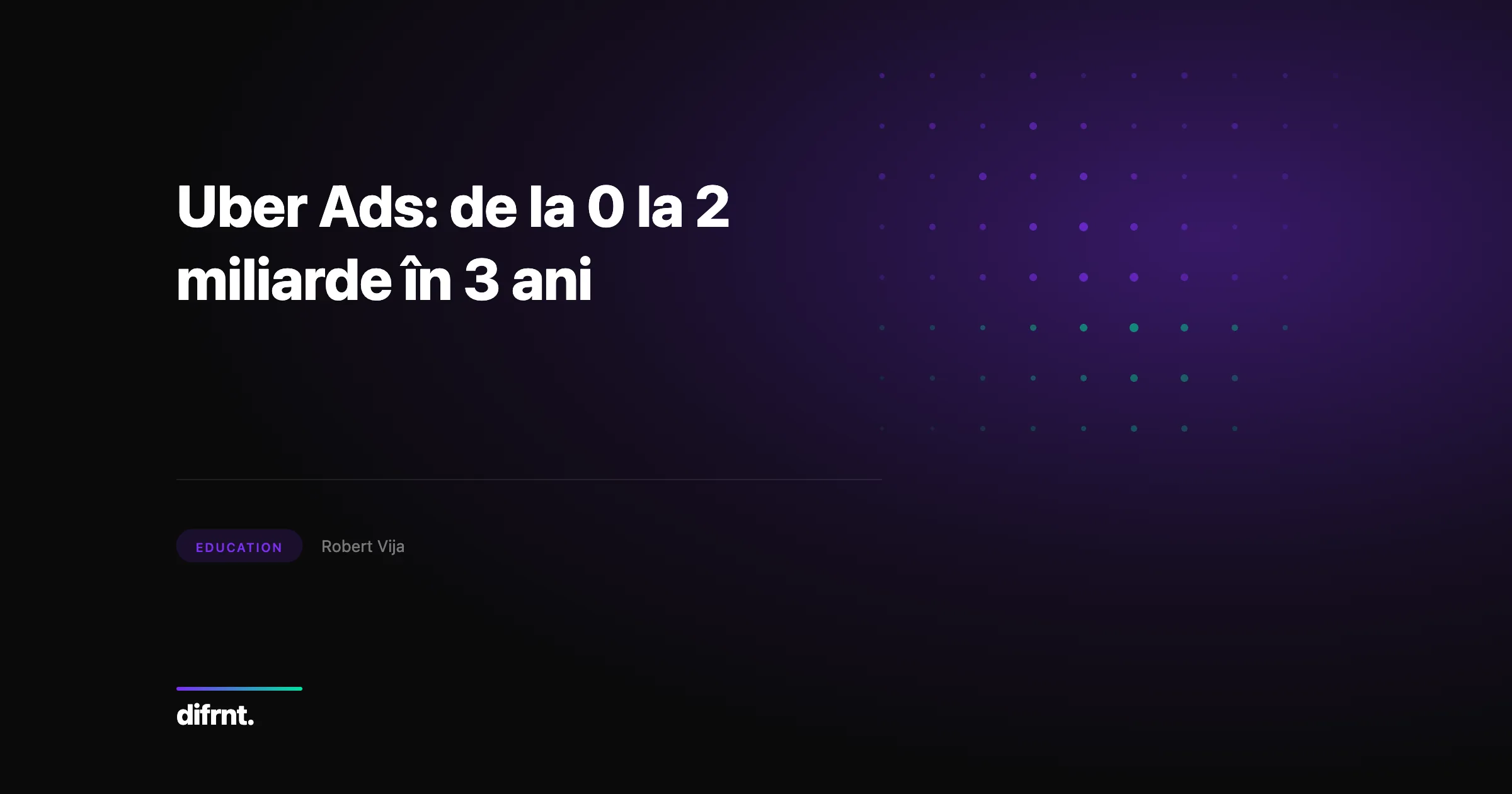 Ilustrație grafică despre creșterea retail media și Uber Ads la 2 miliarde de dolari venituri