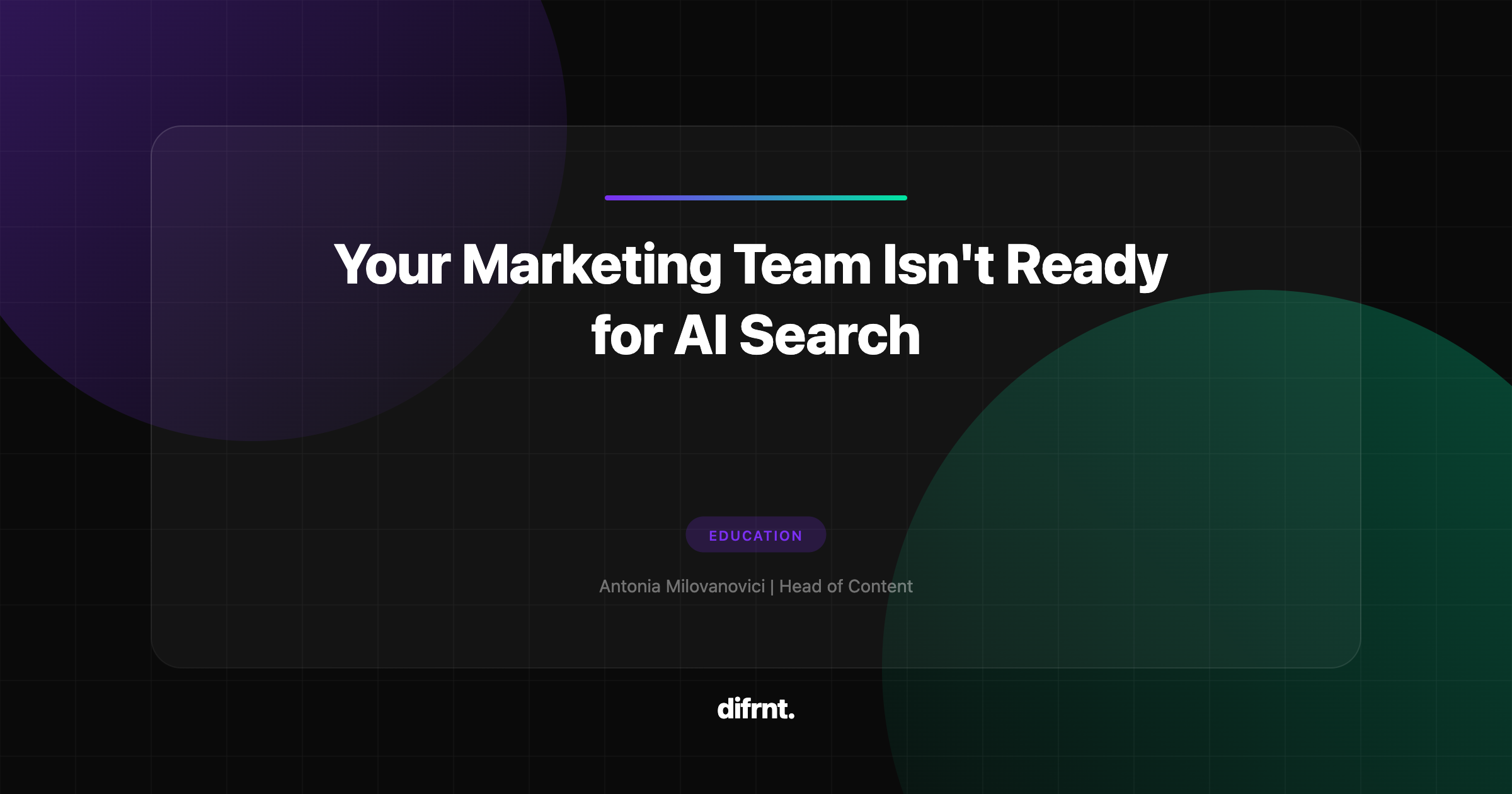 Marketing team restructuring for the AI search era with role and budget diagrams